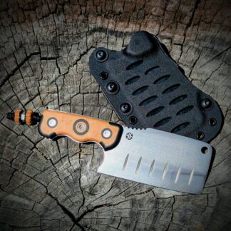 Peregrine EDC Cleaver, S35VN, Bullseye Inlay Richlite<br>- 4th of July Weekend Sale -