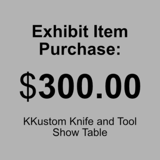 $300.00 Exhibit Item Purchase
