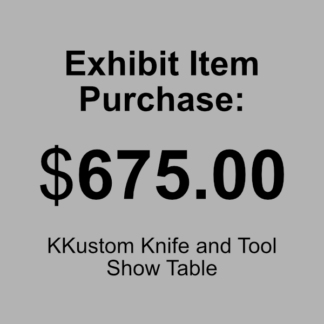 $675.00 Exhibit Item Purchase