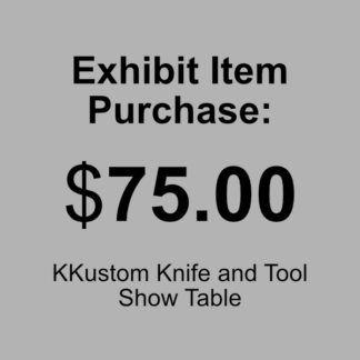 $75.00 Exhibit Item Purchase