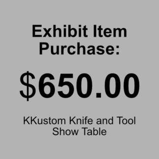 $650.00 Exhibit Item Purchase