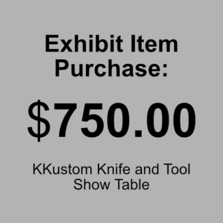 $750.00 Exhibit Item Purchase